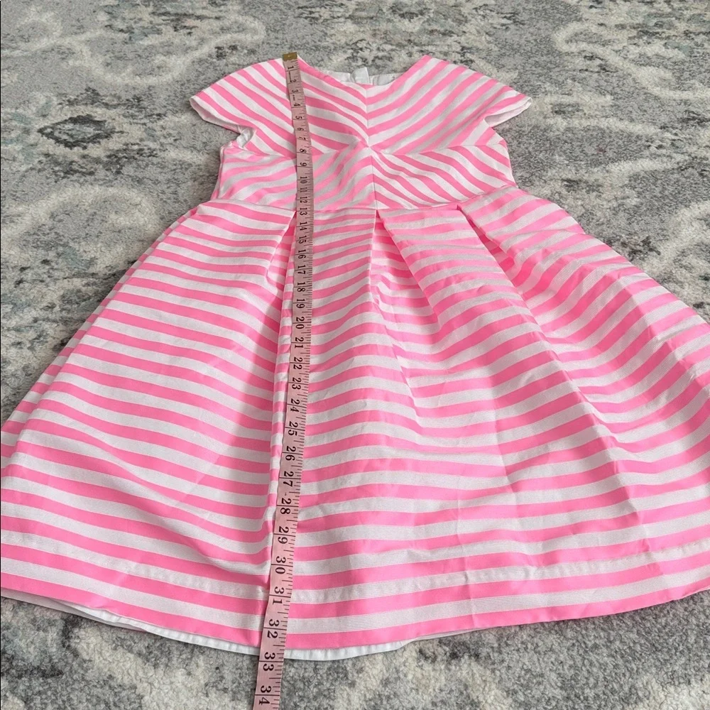 Jacadi Girls Pink Stripe Elegant Dress